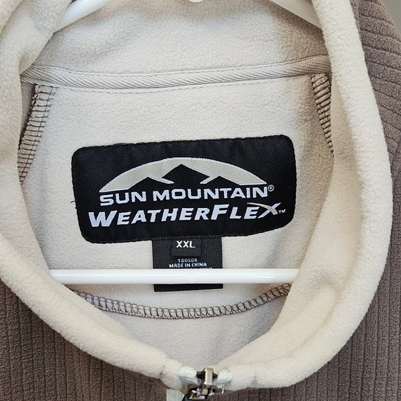 Sun Mountain Men's Weatherflex Ribbed Vest, Khaki/Tan/White, Sz XXL - Picture 3 of 16